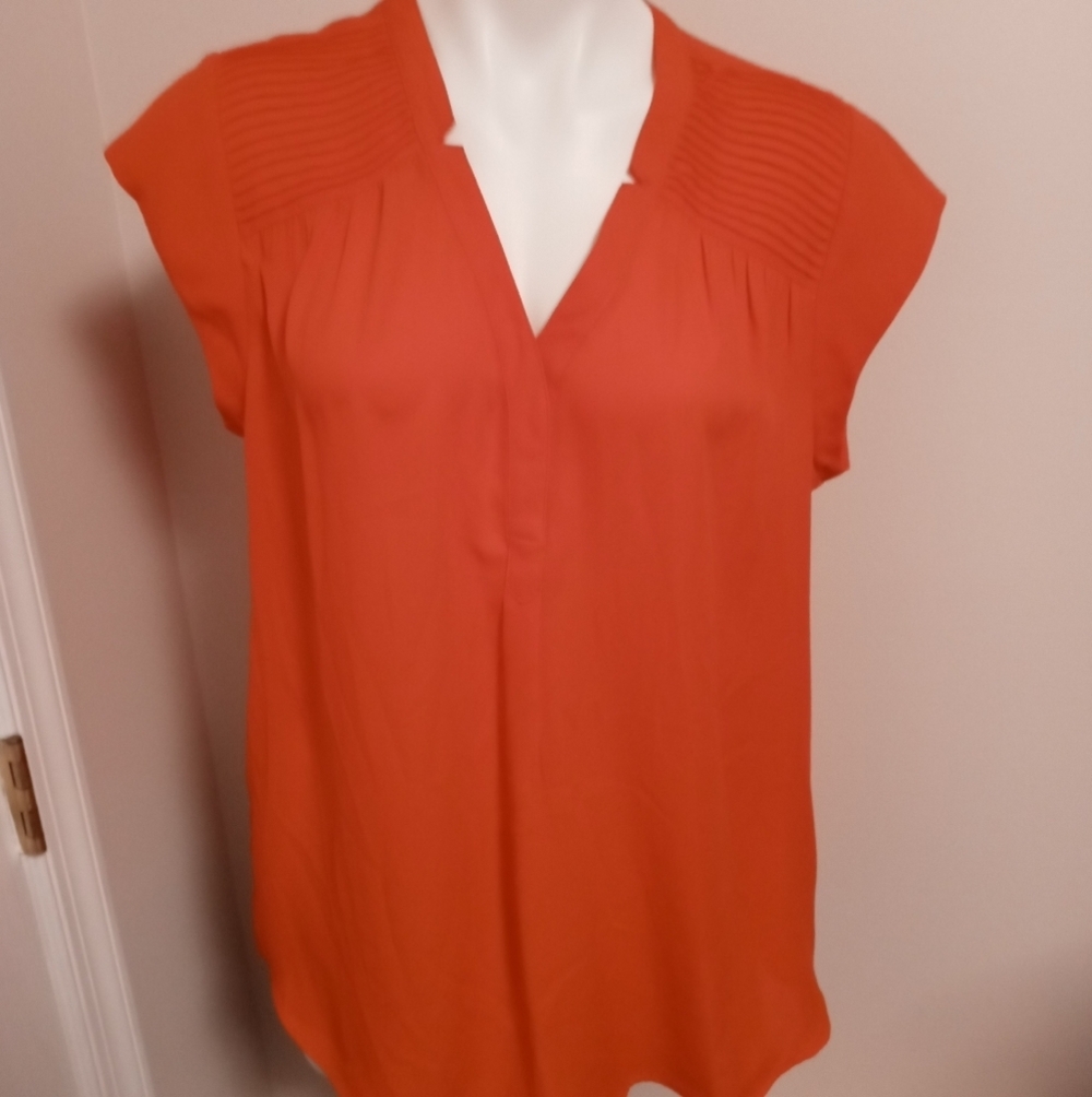 Signature studio orange blouse